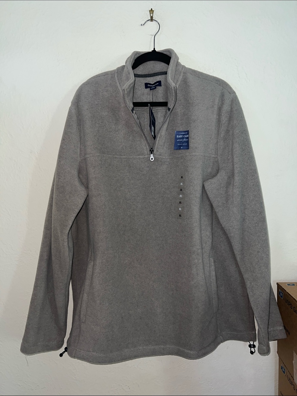 Mens XL croft & Barrow fleece pull over shirt nwt